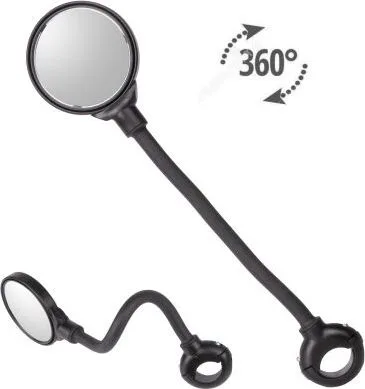 Zrkadlo spätné flexibilné, dĺžka 315 mm, plast, čierne