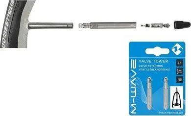 Ventilový diel - adaptér 40mm na galuskový ventil M-Wave, pár