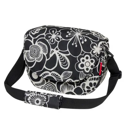 KLICKfix Taška na riadidlá FUNBAG Čierna FLEUR, Čierna/Sivá/Žltá/Modrá/Červená/Hnedá