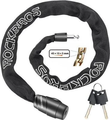 Zámok RockBros reťazový na klúč 960mm, čierny