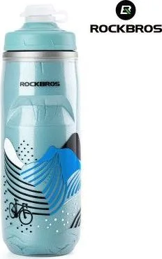 Cyklofľaša termo RockBros, modrá, 620 ml, polypropylén PP5