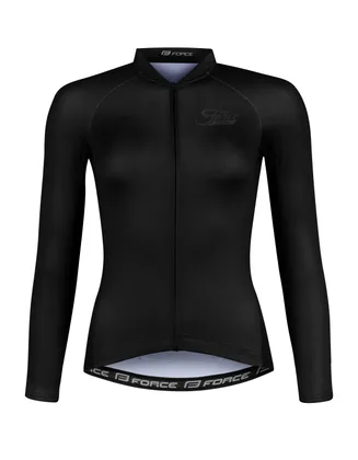 Force dres PURE UNI dlhý rukáv, čierny