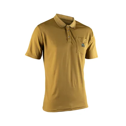 LEATT Polo tričko Team krátky rukáv, Brass Brown