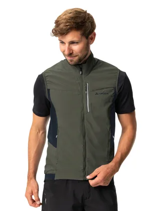 Vaude cyklistická vesta Kuro Air, pánska, khaki