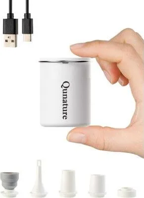 Pumpa RockBros mini elektrická, biela, vrátane USB kábla so svetlom, biela, hmotnosť cca. 60g. V cene výrobku je zahrnutý recykl