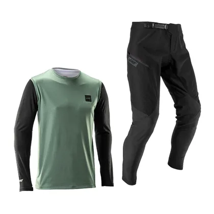 LEATT Ride Kit MTB Gravity 1.0 Junior, Mist Green