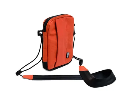 Capsuled Crossbody taška Pouch 0,5 l Orange Rust, Žltá/Červená