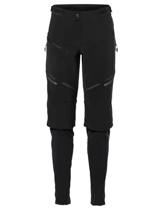 Vaude cyklistické nohavice Virt Softshell II, pánske, black/black