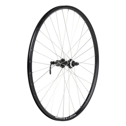 DEMA koleso MTB Disc 26" čierne zadné, kazetové QR, Center Lock, nerez