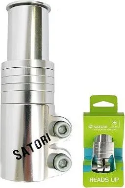 Adaptér SATORI 28,6 mm na predĺž.stĺpika vidlice, strieb.
