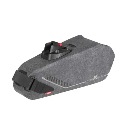 KLICKfix Bikepack X Compact vodotesná podsedlová taška šedá 6,5 l, Sivá