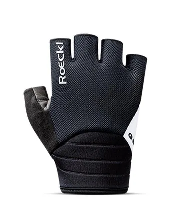 Roeckl cyklistické rukavice Itamos 3, čierno-biele ( black/white )