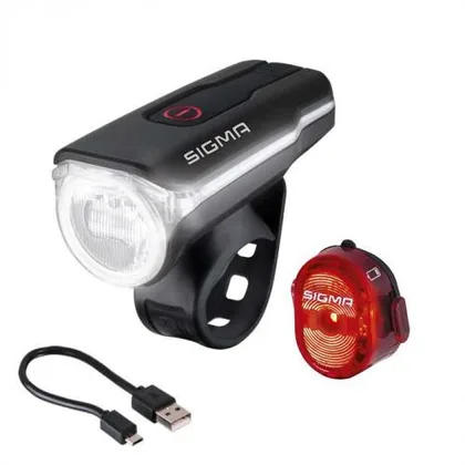 SIGMA Set - svetlo predné AURA 60 USB + Nugget II / StVZO