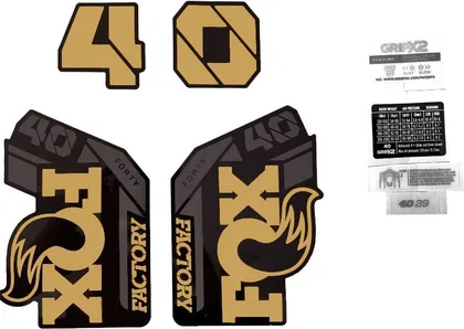 Sada nálepiek pre vidlicu FOX Float 40 Factory Black (2021-2026)