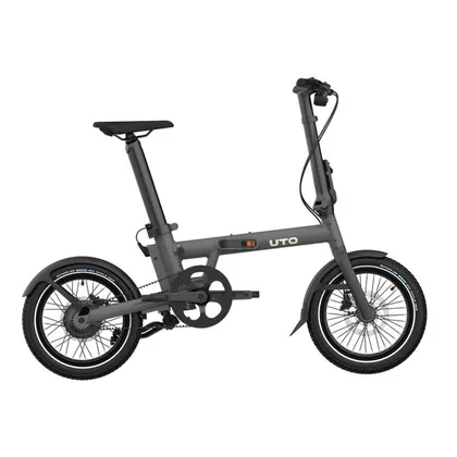 UTO Skladací elektrobicykel PRO16 2025 Anthracite Grey, Sivá/Modrá