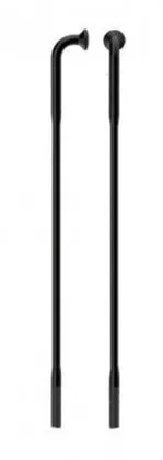 SAPIM špice RACE INOX 14mm polyax J-bend čierne 254mm-280mm + polyax Brass 14G 14mm čierne niple