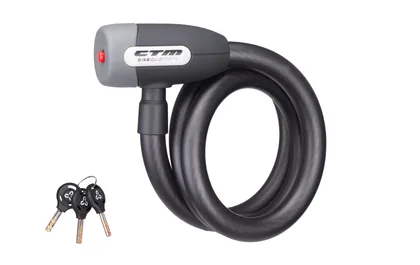 Zámok špirálový CTM CABLE, 15x1000mm