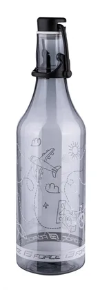 FORCE fľaša FLASK 0,5 l, transparentná dymová