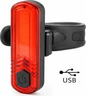 Svetlo zadné MPB 10 červených LED, 30 Lm 4F, USB nabíjanie, s USB káblom. V cene výrobku je zahrnutý recykl.pop.pre SR v sume 0,