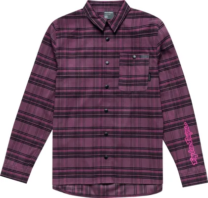 Košeľa TLD Grind Flannel Plaid Deep Purple