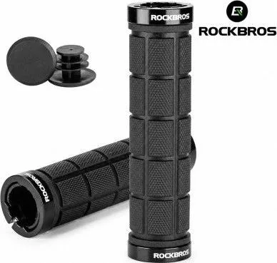 Rukoväť RockBros, skrutkovacia, TPR kratón, mäkká zmes, čierna