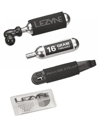 LEZYNE Bombičková pumpička sada REPAIR KIT CO2 pumpička + set na opravu defektu v taštičke