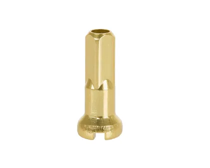 Niple hliníkové 2x14mm, zlaté