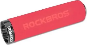 Rukoväť RockBros penová, AL.skrutkovacia, 130mm, červená