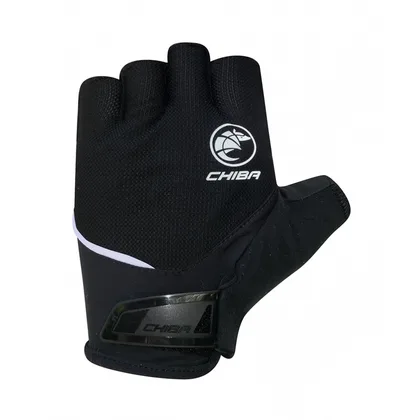 Chiba Cyklistické rukavice Sport BLACK M, Čierna