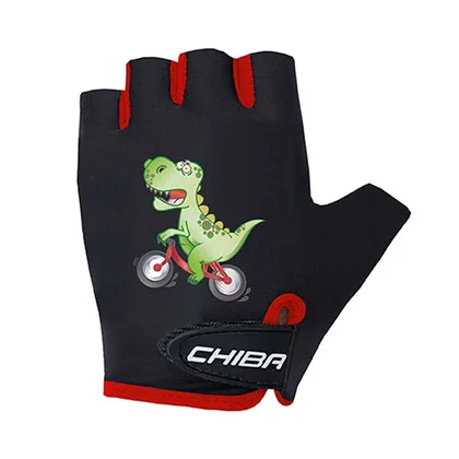 Chiba Detské cyklistické rukavice COOL Kids Dinosaurie M