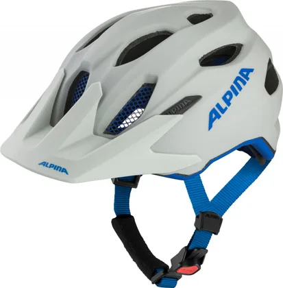 ALPINA Cyklistická prilba Carapax JR šedo-modrá matná