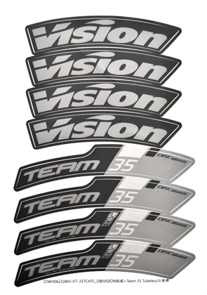 VISION nálepky na ráfik TEAM 35 DB CH-TL