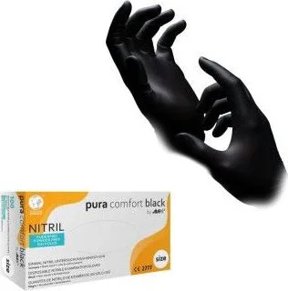 Rukavice nitrilové Puracomfort 100ks/bal.,veľ.XL, čierne