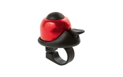 Zvonček mini BELL, na karte, červený