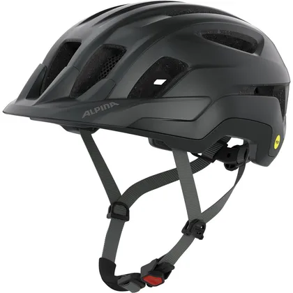 ALPINA Cyklistická prilba PARANUS MIPSčieno-sivá (black-mid grey matt)