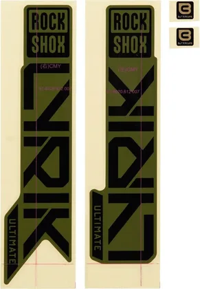 Nálepky RockShox Lyrik ULT 27/29 GBLK/GGRN