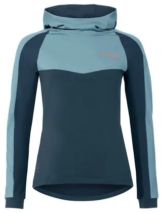 Vaude cyklistický dres Qimsa LS Shirt II, dámsky, dark sea