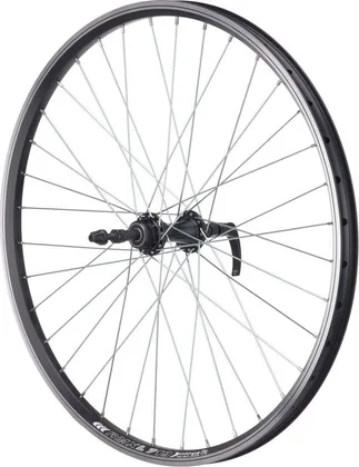 Koleso Z 559x20, čierne, V-brake, voľnobežka 6/7 sp, 32H, QR