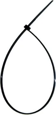 Sťahovacia páska 2,6 x 200 mm, plast čierna