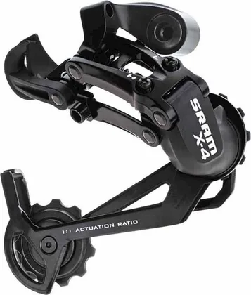 Prehadzovačka SRAM 09A X.4 dlhé rameno Black