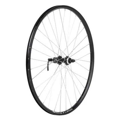 DEMA koleso MTB Disc 27,5" čierne zadné, kazetové QR, Center Lock, nerez