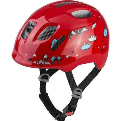 ALPINA cyklistická Junior prilba XIMO 2, red smile gloss