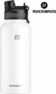 Fľaša termo nerezová RockBros, biela, 1200 ml