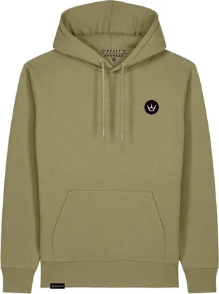 Mikina s kapucňou Peaty's Pubwear - Crown / Faded Olive
