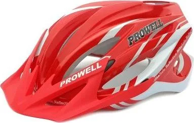 Prilba pre ml/dosp.Prowell F-44R,červ./biela.,M 54-60cm