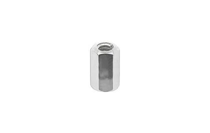 Nipel mosadz 8mm 4,7hex, silver