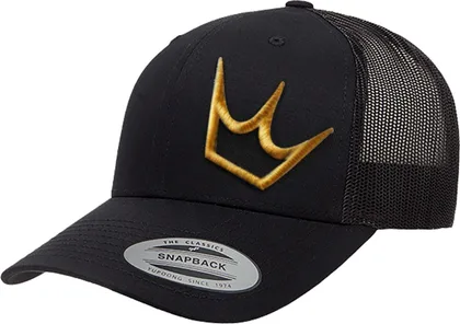 Šiltovka Peaty's Pubwear Trucker Cap Crown Black / Gold (PPW-CAP-CWN-BGL)