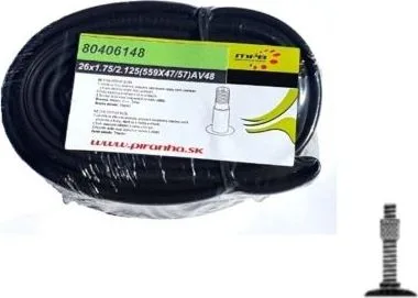 Duša LLB mpb 20 1,75x2,125 (406x47/57) D/V ventil, balená v PVC fólii