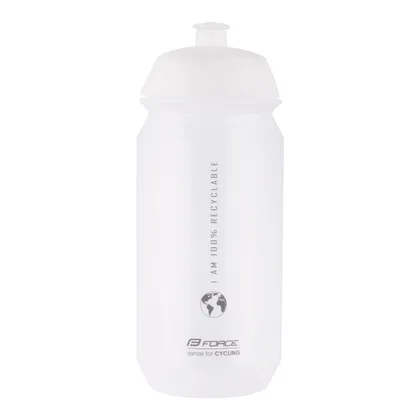 FORCE fľaša BIO EARTH 0,5 l, transparentná-šedá