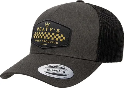 Šiltovka Peaty's Pubwear Trucker Cap - Checker - Dark Heather